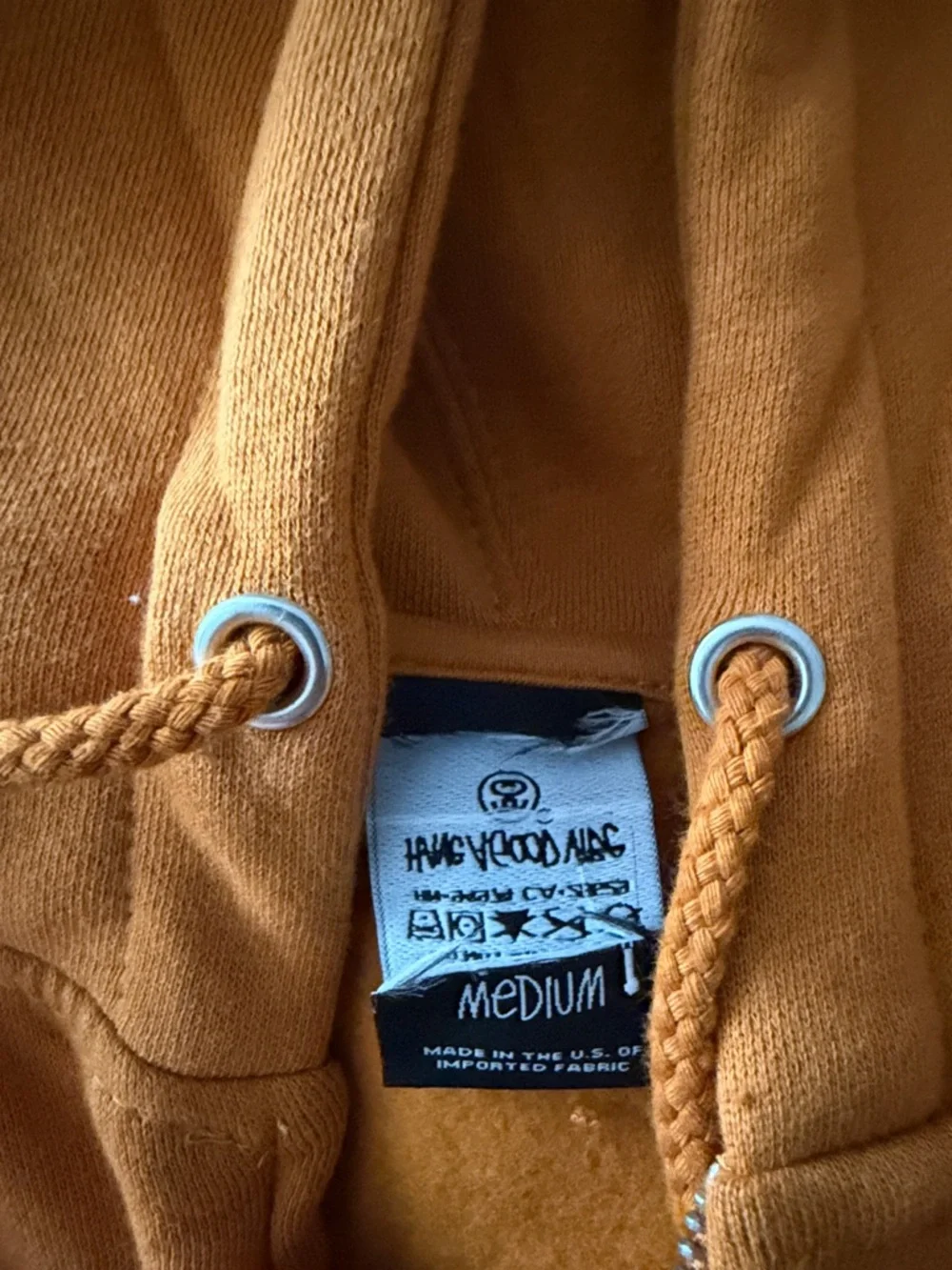 New Stussy Mustard Zip-Up Hoodie Guam Chapter Size Medium - Picture 2 of 4
